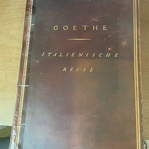 German antique book Goethe Italian adventures with numerous illustrations